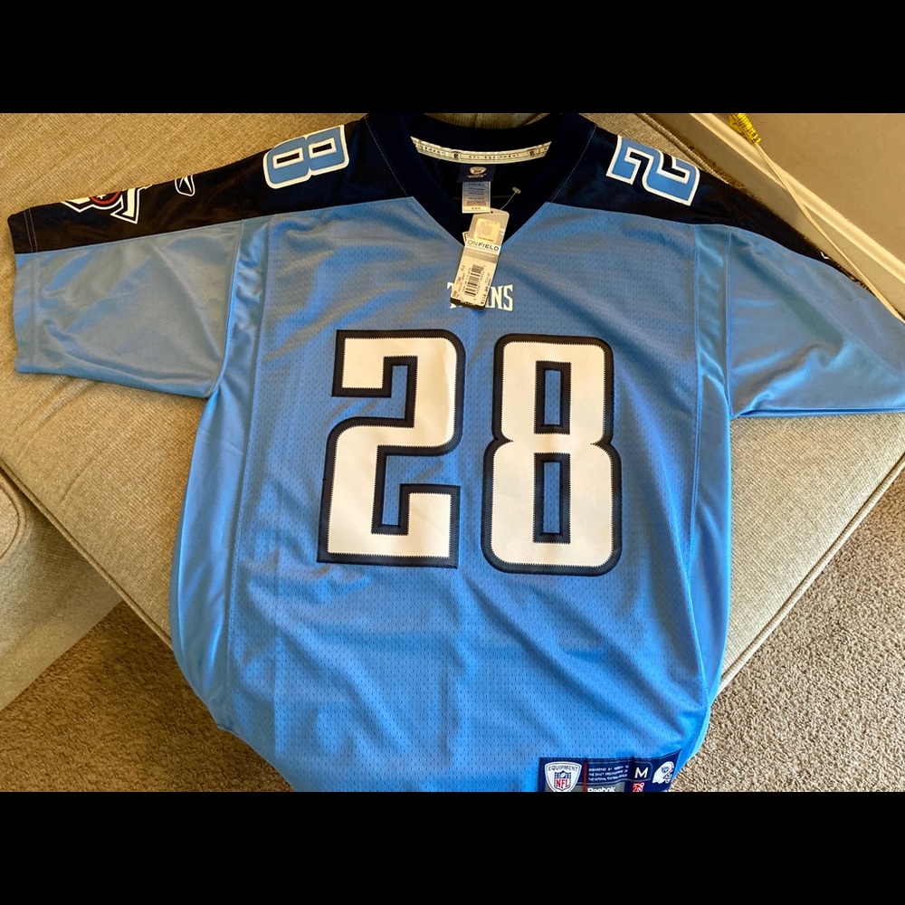 Tennessee Titans Authentic Stitched Johnson Jersey